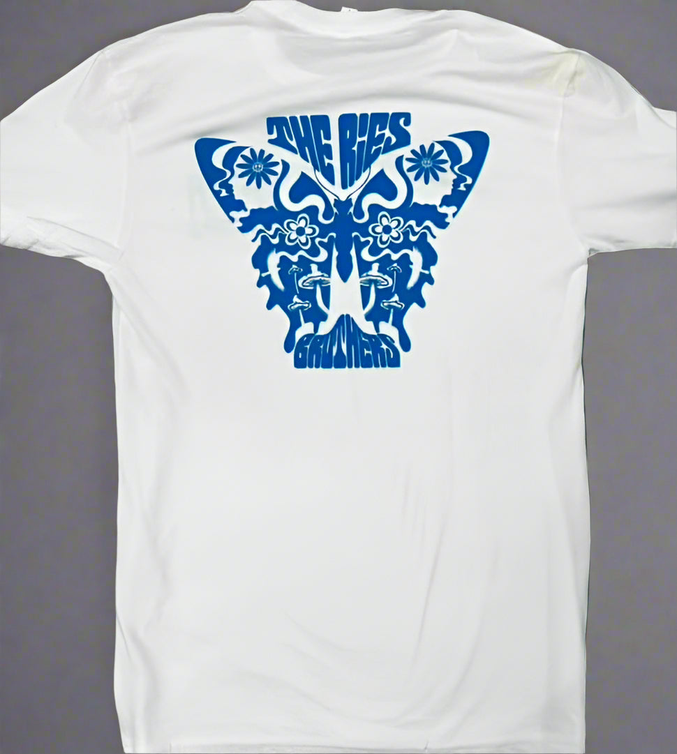 The Ries Brothers Butterfly Logo Tee - White