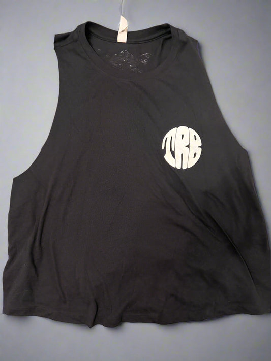 The Ries Brothers Ladies Mushroom Crop Tank – Black