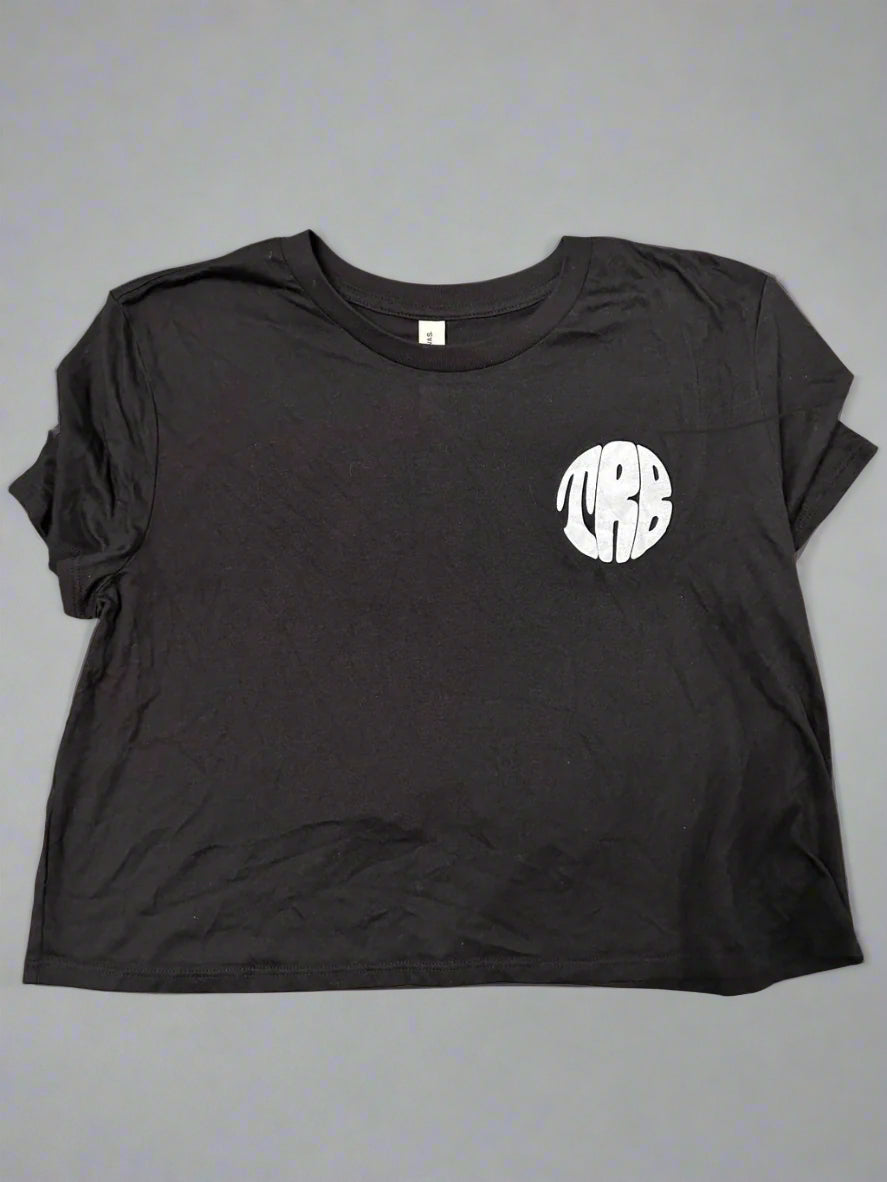 The Ries Brothers Ladies Mushroom Crop Tee – Black