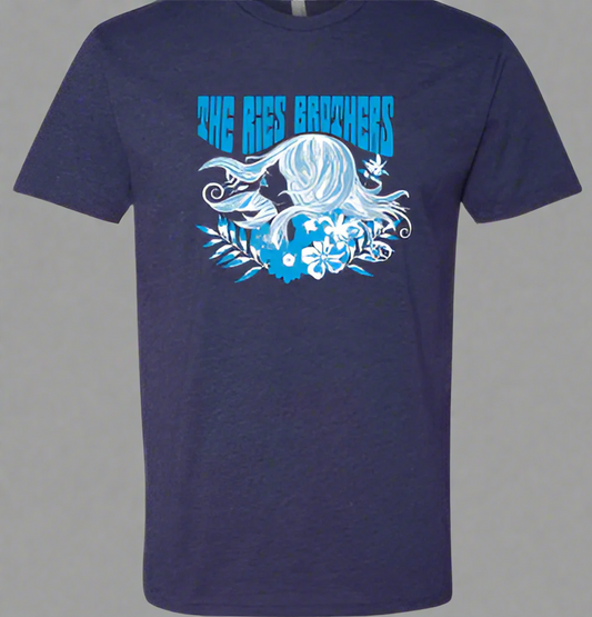The Ries Brothers Cosmic Bloom Tee – Navy