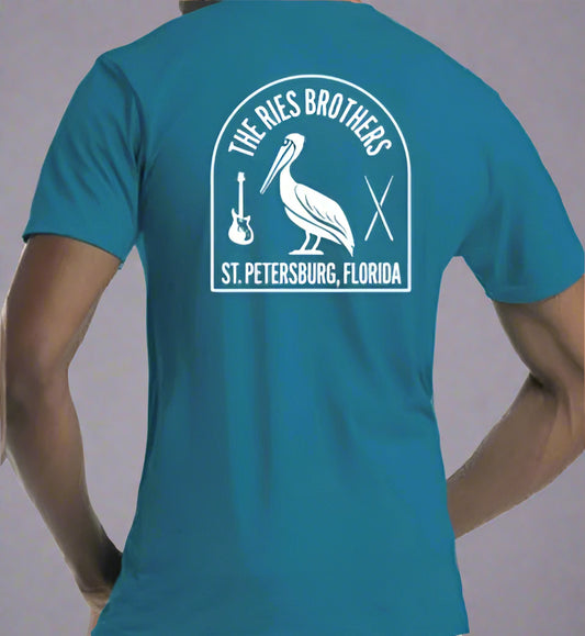 The Ries Brothers Pelican Tee – Teal