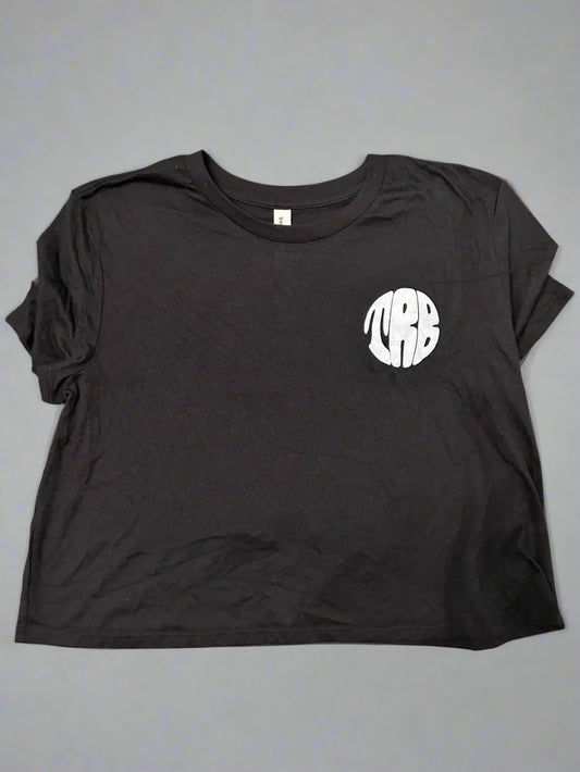 The Ries Brothers Ladies Mushroom Crop Tee – Black