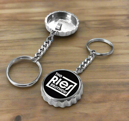 The Ries Brothers Bottle Opener Keychain