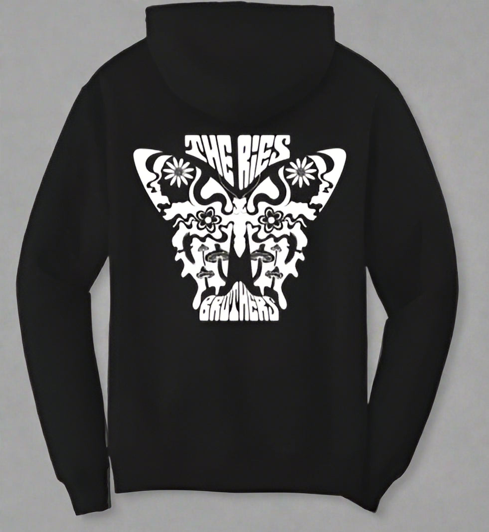 The Ries Brothers Butterfly Logo Hoodie – Black