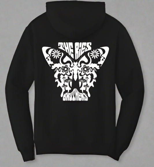 The Ries Brothers Butterfly Logo Hoodie – Black