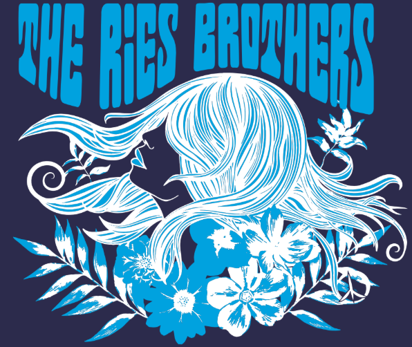 The Ries Brothers Cosmic Bloom Tee – Navy