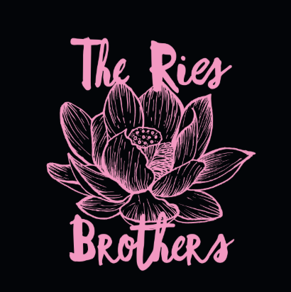 The Ries Brothers Ladies Lotus Racerback Tank – Black
