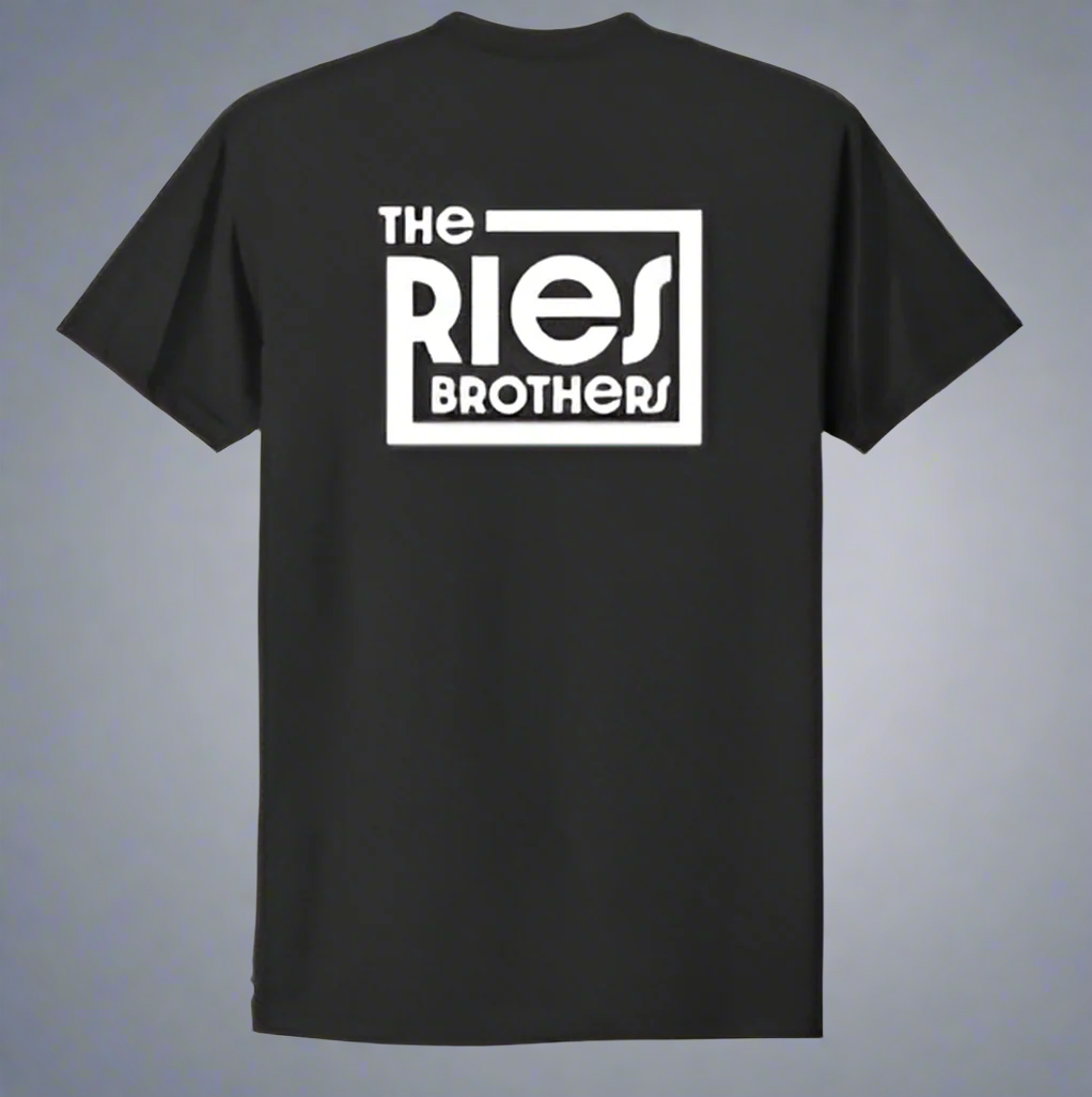 The Ries Brothers Glow Logo Tee – Black