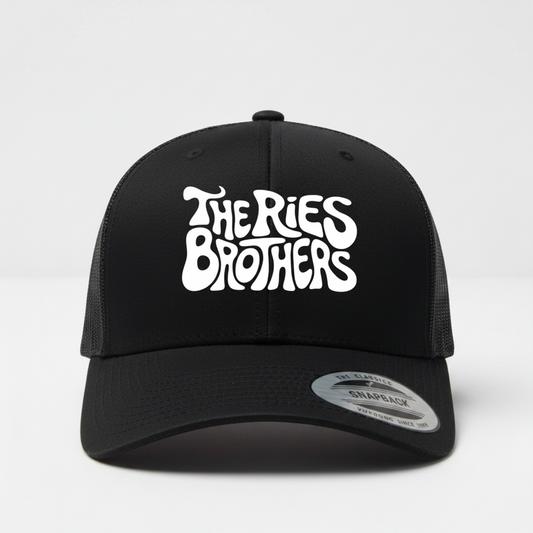 Ries Brothers Classic Wavy Black Logo Hat