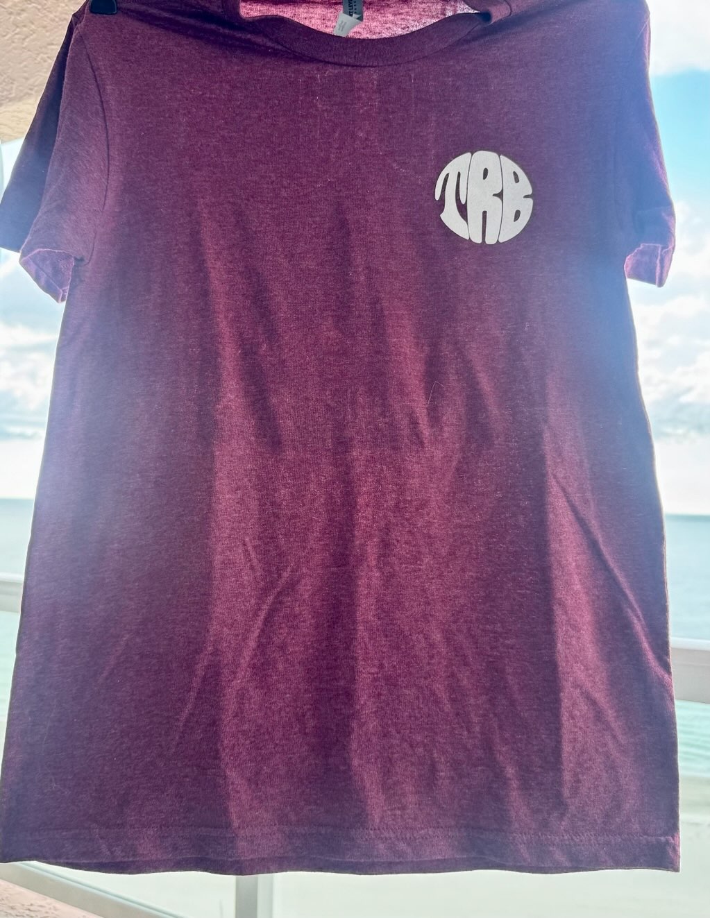 The Ries Brothers Mushroom Logo Tee – Maroon